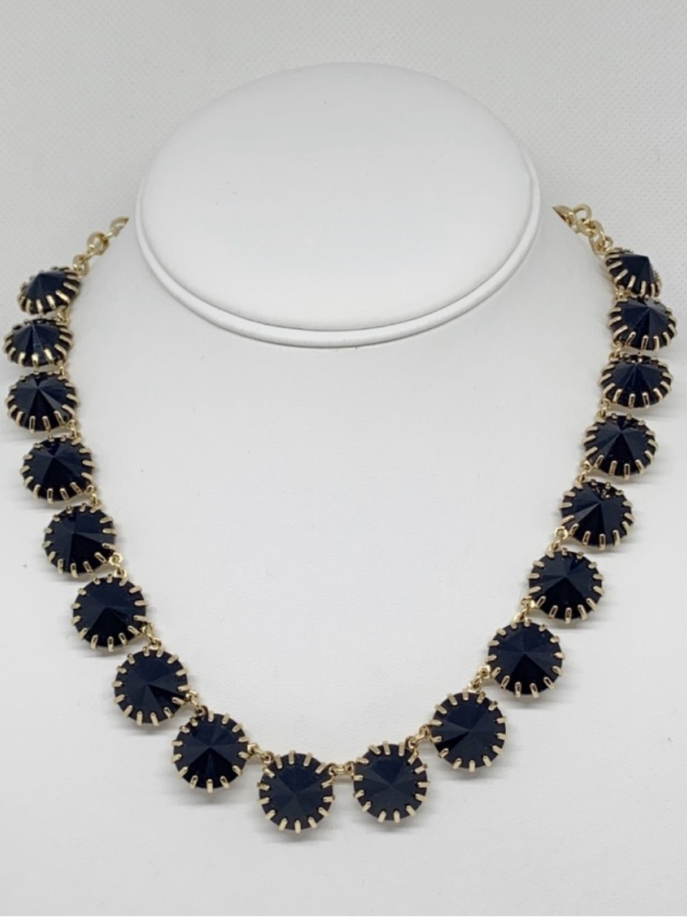 J. Crew Dark Blue Venus Flytrap Necklace